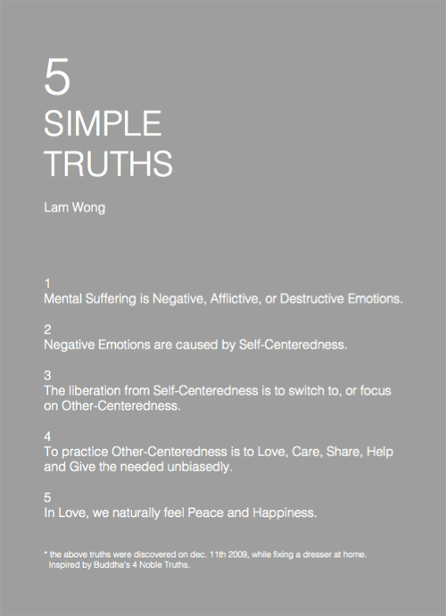 Lam Wong: 5 Simple Truths